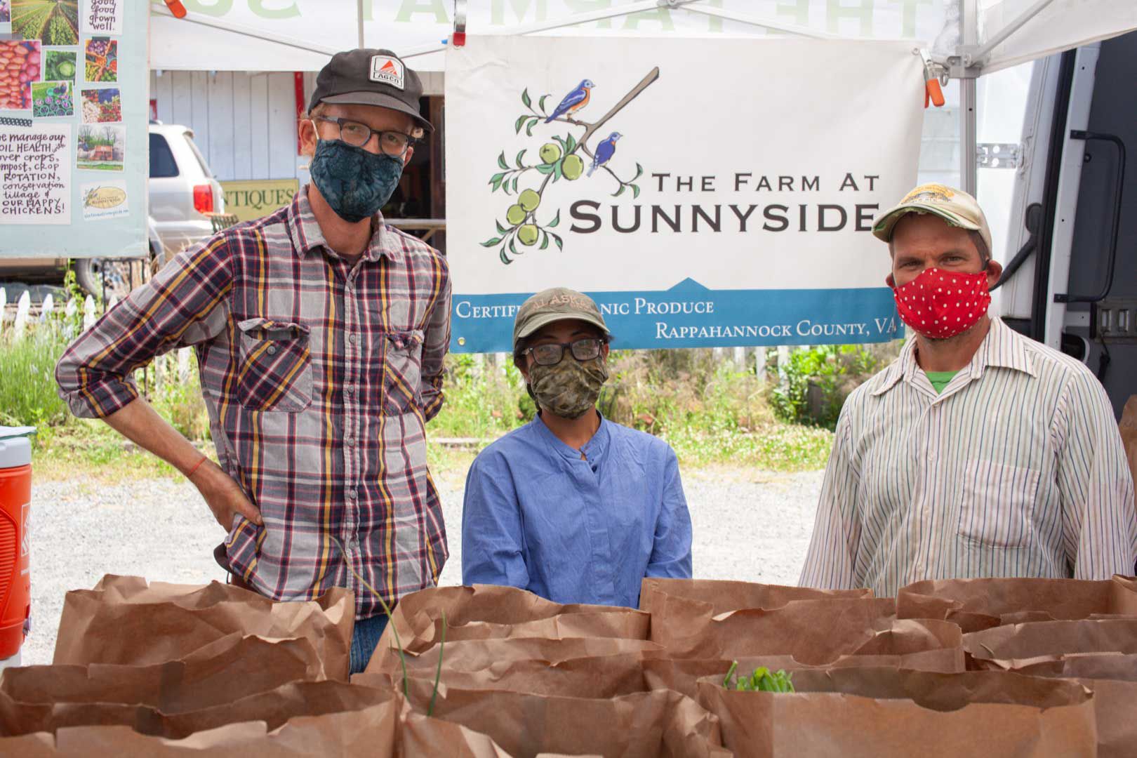 Tyler Zander, Eizel Luna and Casey Gustowarow of The Farm at Sunnyside.