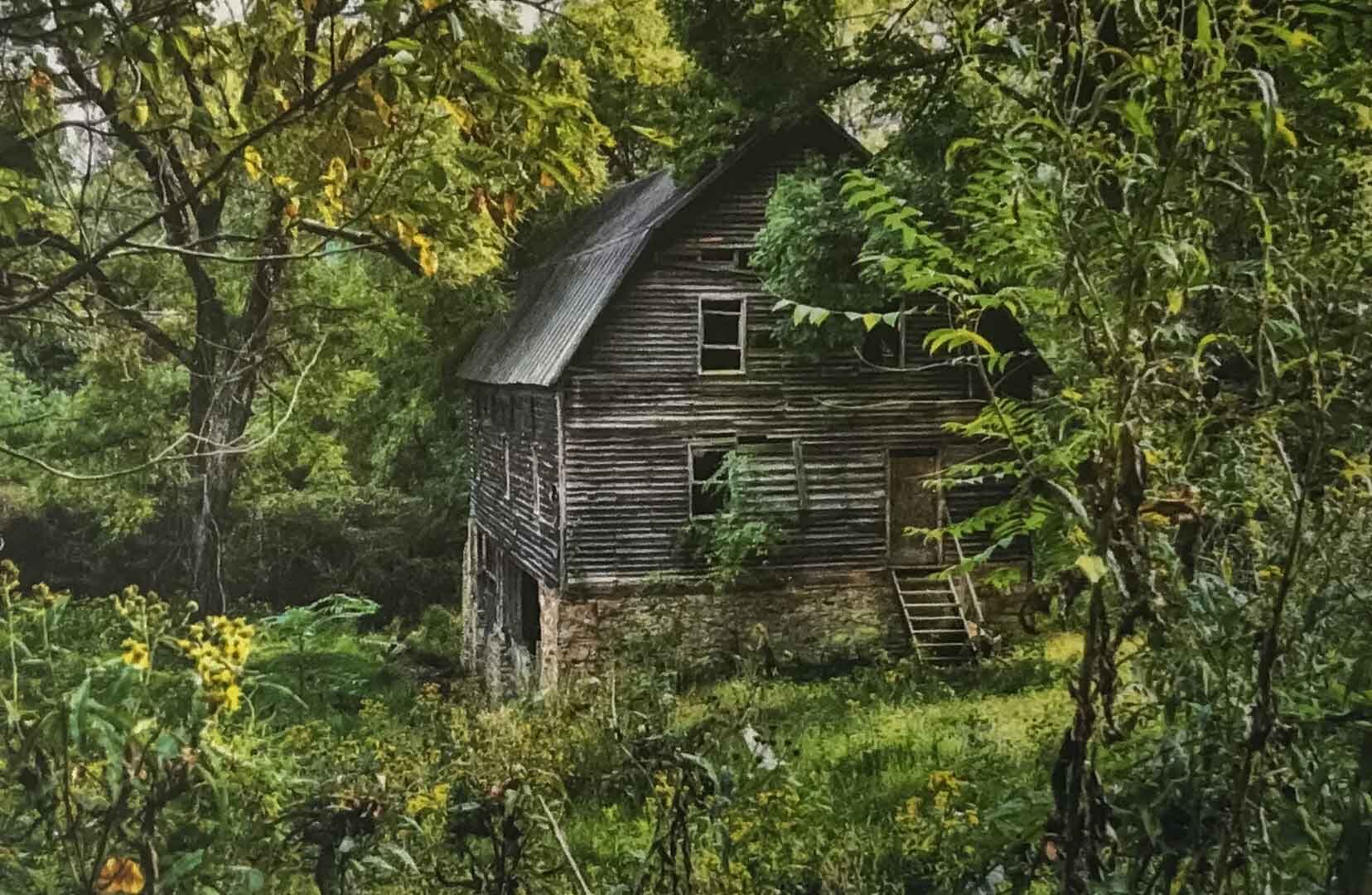 The old Washington grist mill, constructed sometime before 1777, as it appears today.