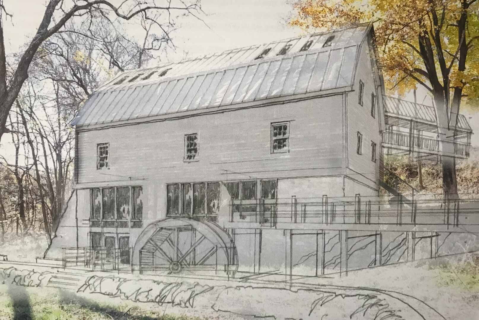 Concept plans for the proposed Old Mill Inn.