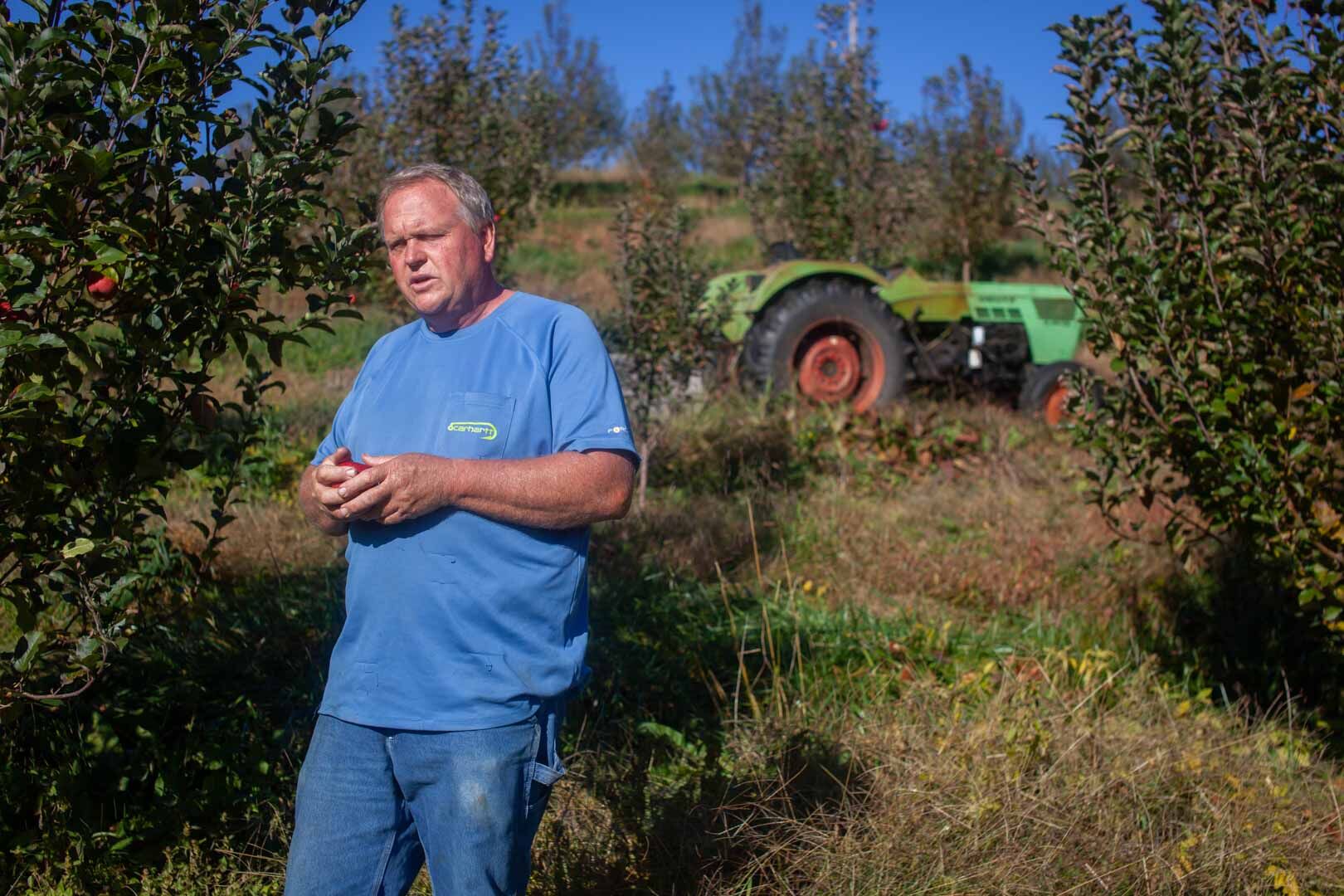 “You’ve got to diversify and sell directly to the customer,” says Thornton River Orchard owner Allan Clark.