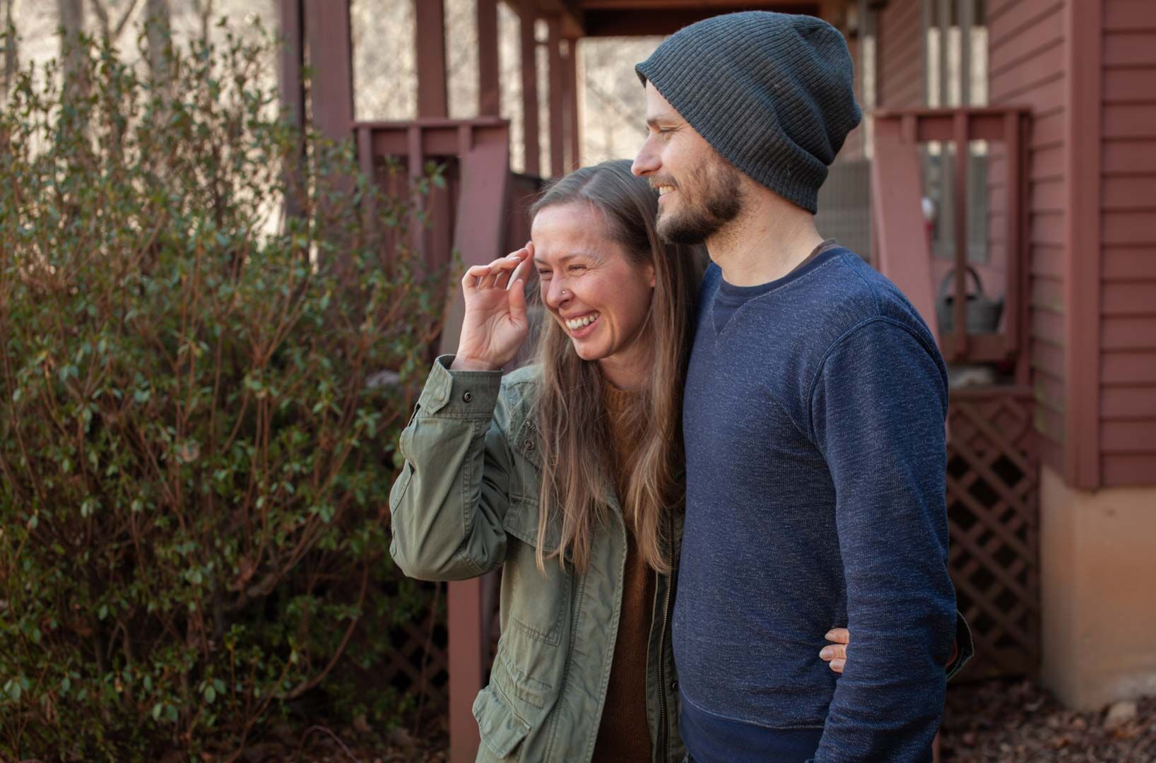 “We were very intentional about living here. The community reflects our values,” says Leah Childress, who lives with her husband Evan and their son in Harris Hollow.