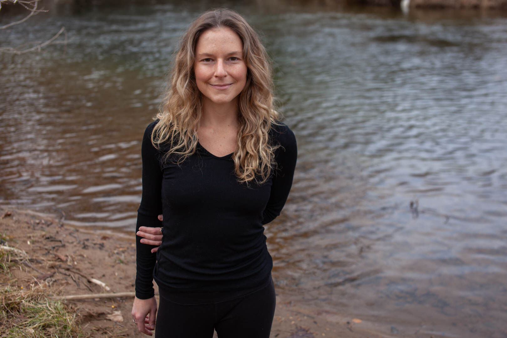 “Nature here really feels like home,” says Hannah Rosenbaum on the bank at Rock Mills, where the Thornton and Rush rivers converge.