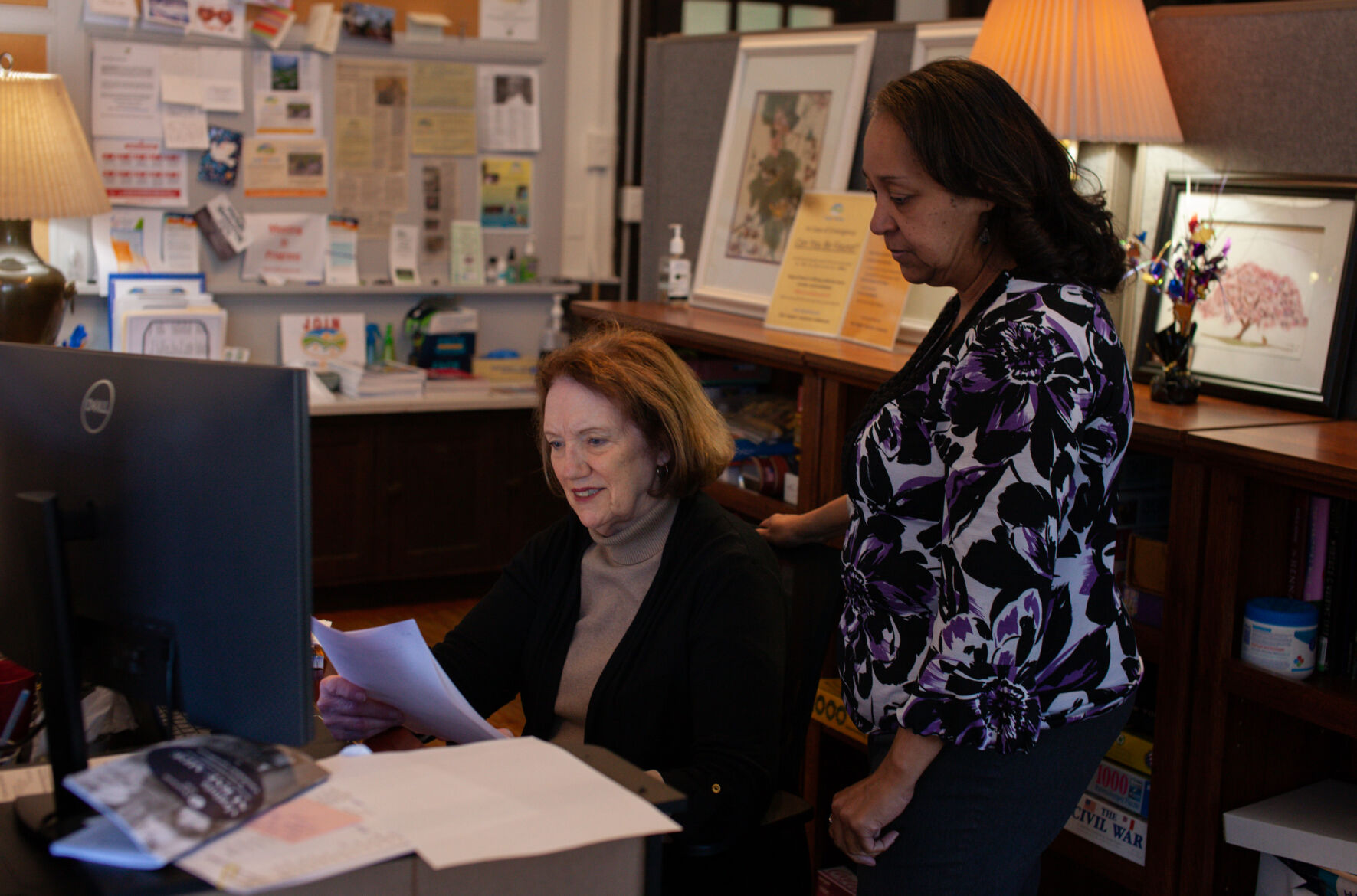 Rapp at Home’s Mary Ann Kuhn and Addell Russell at their office in Washington.