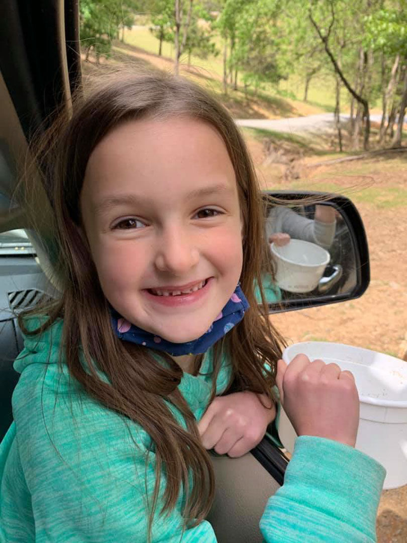 Anne Genho on May 7, 2021, before her official leukemia diagnosis at the Virginia Safari Park in Natural Bridge, Va.