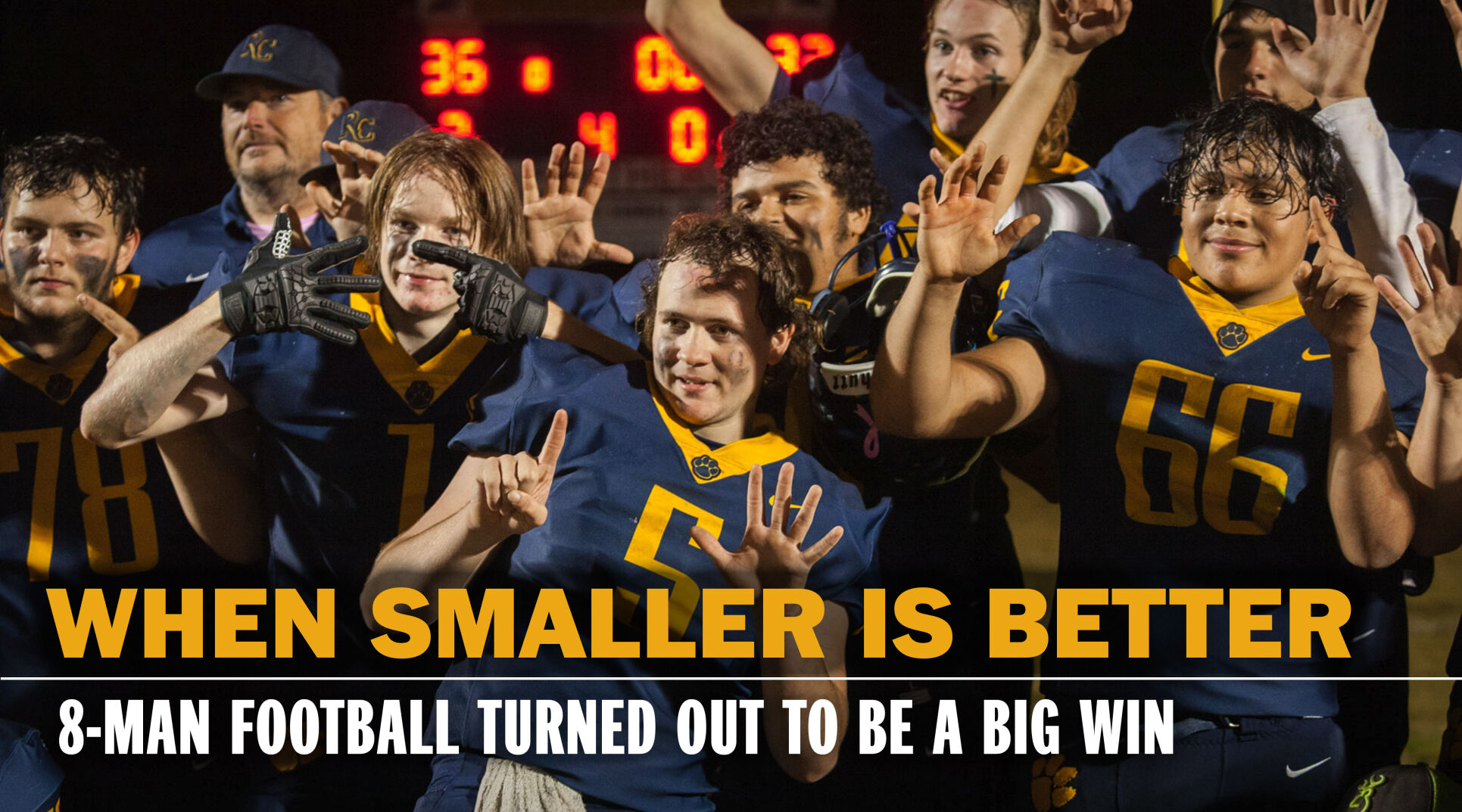 A switch this year to eight-man football by Rappahannock County High School — Northern Virginia’s smallest school division, and one of the smallest in the state — turned out to be a big win for the team, the school and the community at large.