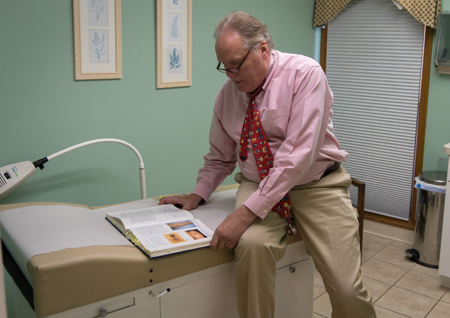 Dr. John McCue at his Mountainside Medicine practice in Washington, Va.