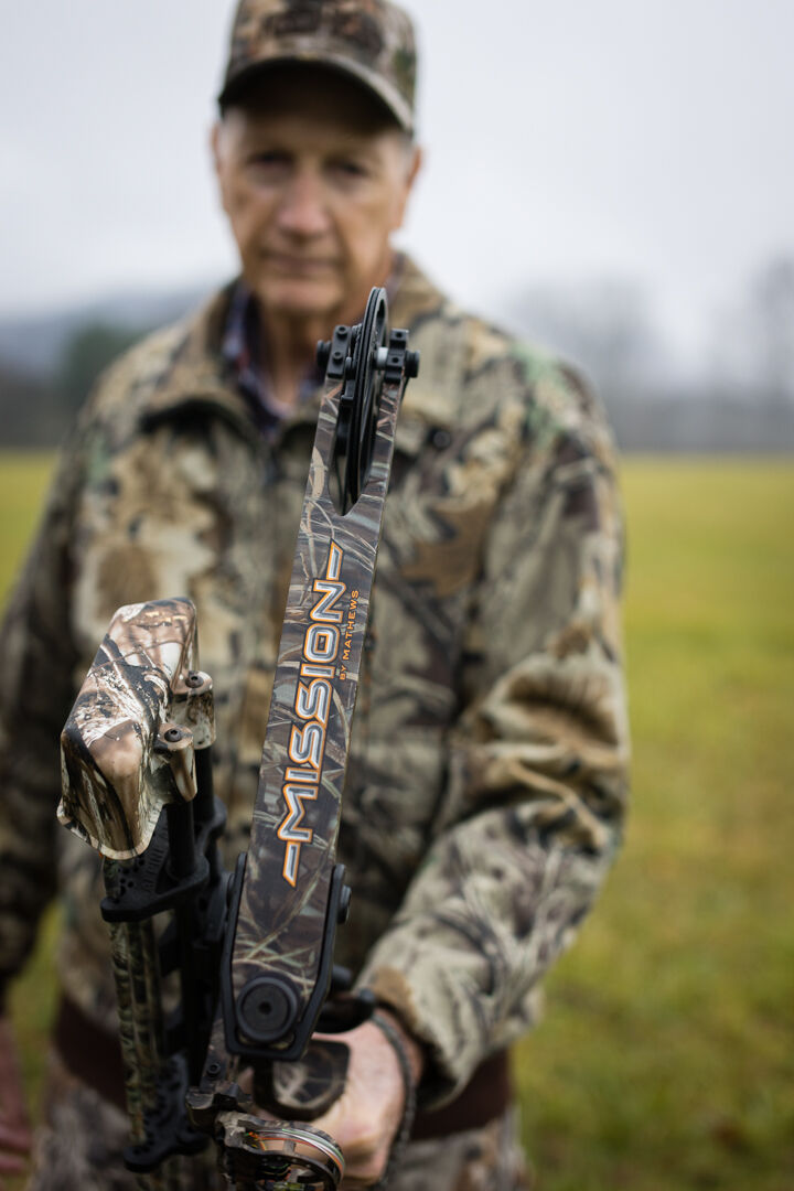 Bob Day of Woodville on a misty day near Five Forks.