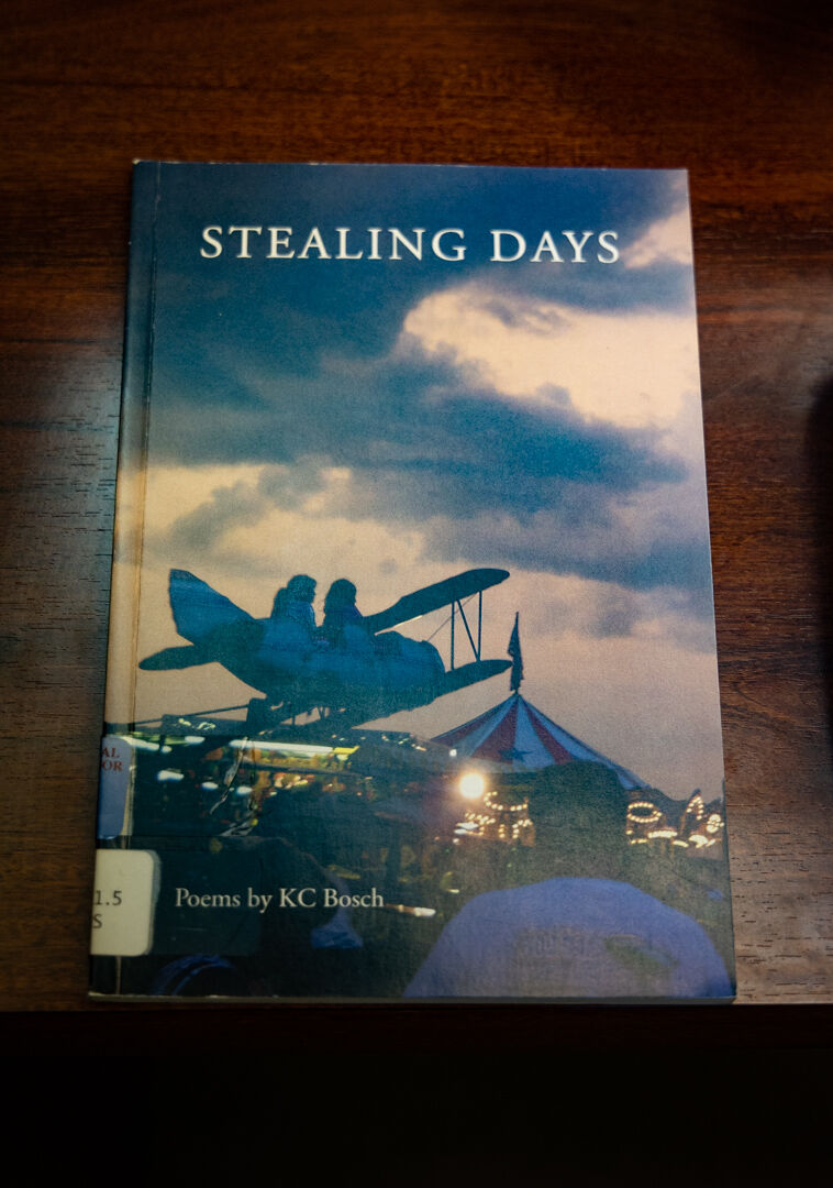 A Mitchell grant funded publication of local poet KC Bosch’s book. An excerpt:
