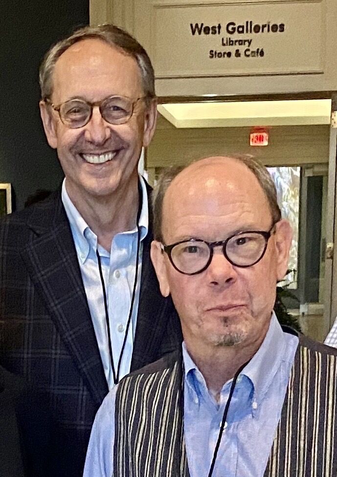 Foothills Forum Chair Andy Alexander and co-founder Larry “Bud” Meyer.