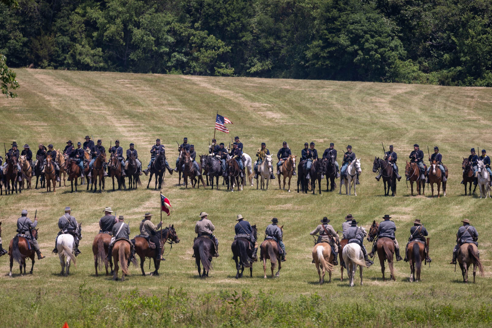 The Charging of the Confederate Guns at St. James Church was the main event of the 160th anniversary commemoration, but the Battle of Brandy Station had a few smaller incidents in the day.
