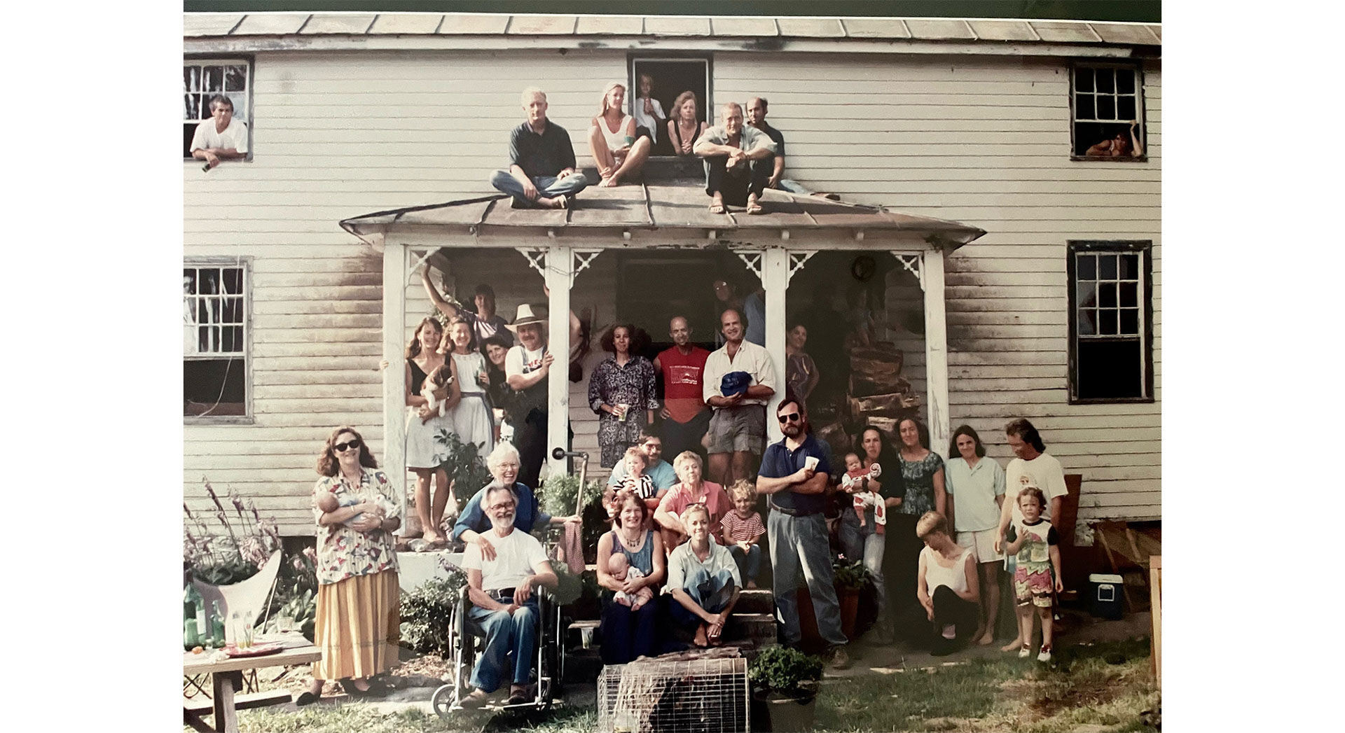 Sam Cliffton’s surprise 40th birthday party (circa 1990), at a home that dated to the eighteenth century.