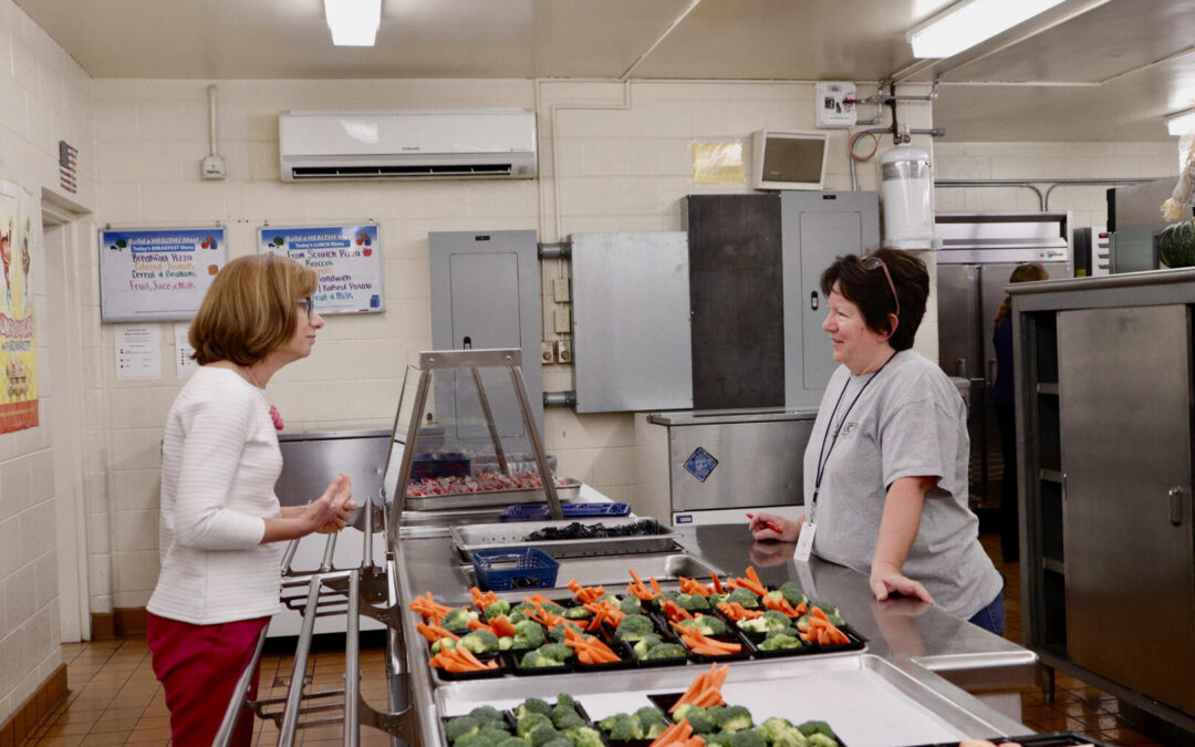 USDA officials tour Rappahannock elementary school garden and cafeteria