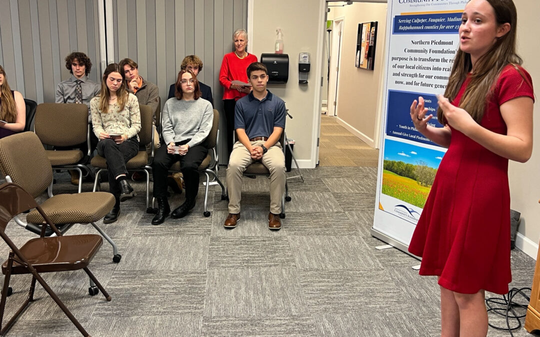 Youth in Philanthropy awards therapeutic riding center $10k grant