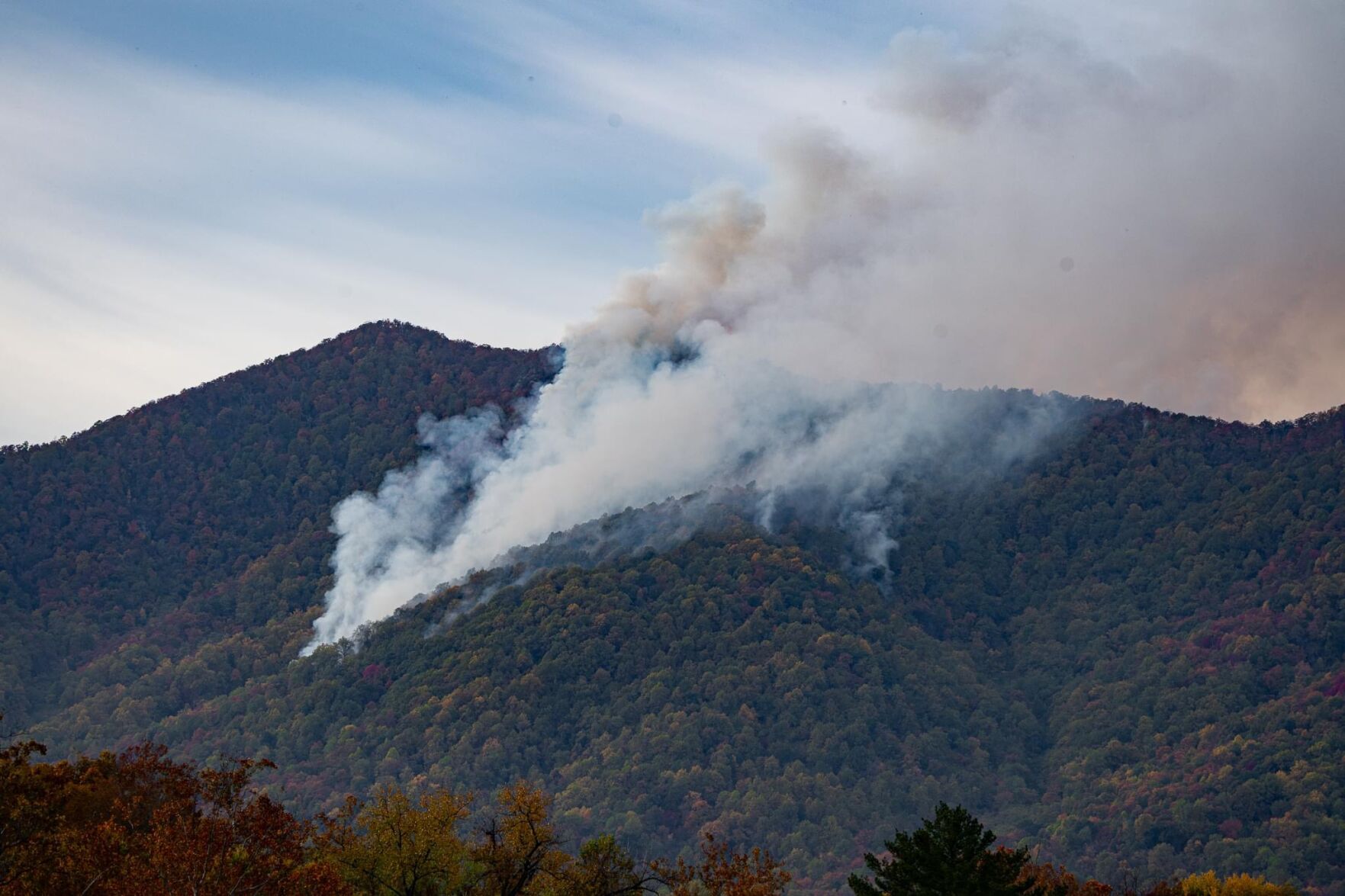 The Virginia Department of Forestry (DOF) continues to respond to a wildfire that began Tuesday in Madison County near Syria.