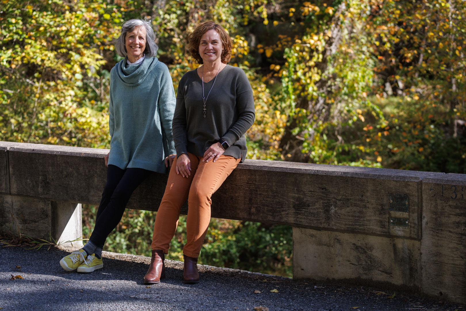 Berni Olson, left, executive director of the Benevolent Fund, and Ibby Bandercan, who runs its Bridge program.