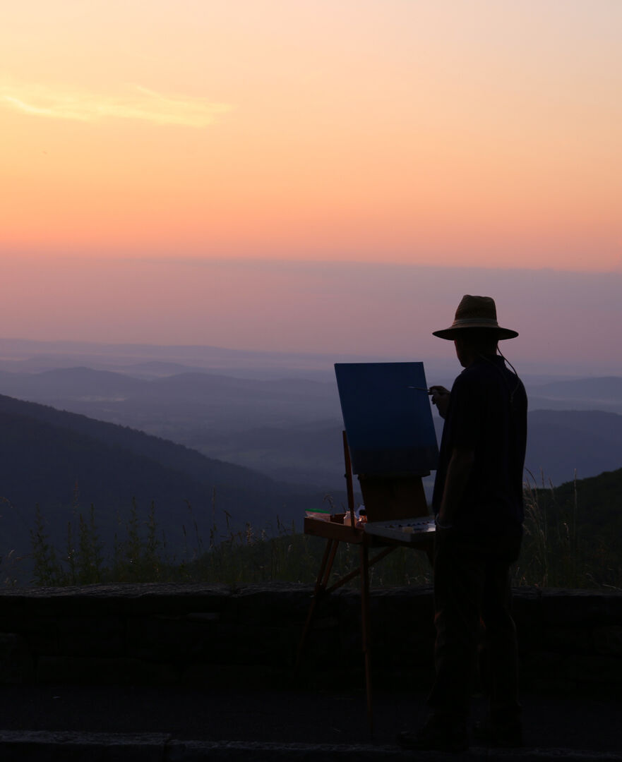“Kevin just exuded joy in being in the park, painting and sharing his vision with others,” said Jim Northrup, a Rappahannock resident, who served as superintendent of Shenandoah National Park.