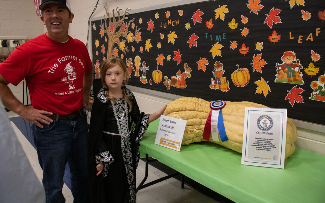Giant squash and PATH board visit Rappahannock elementary