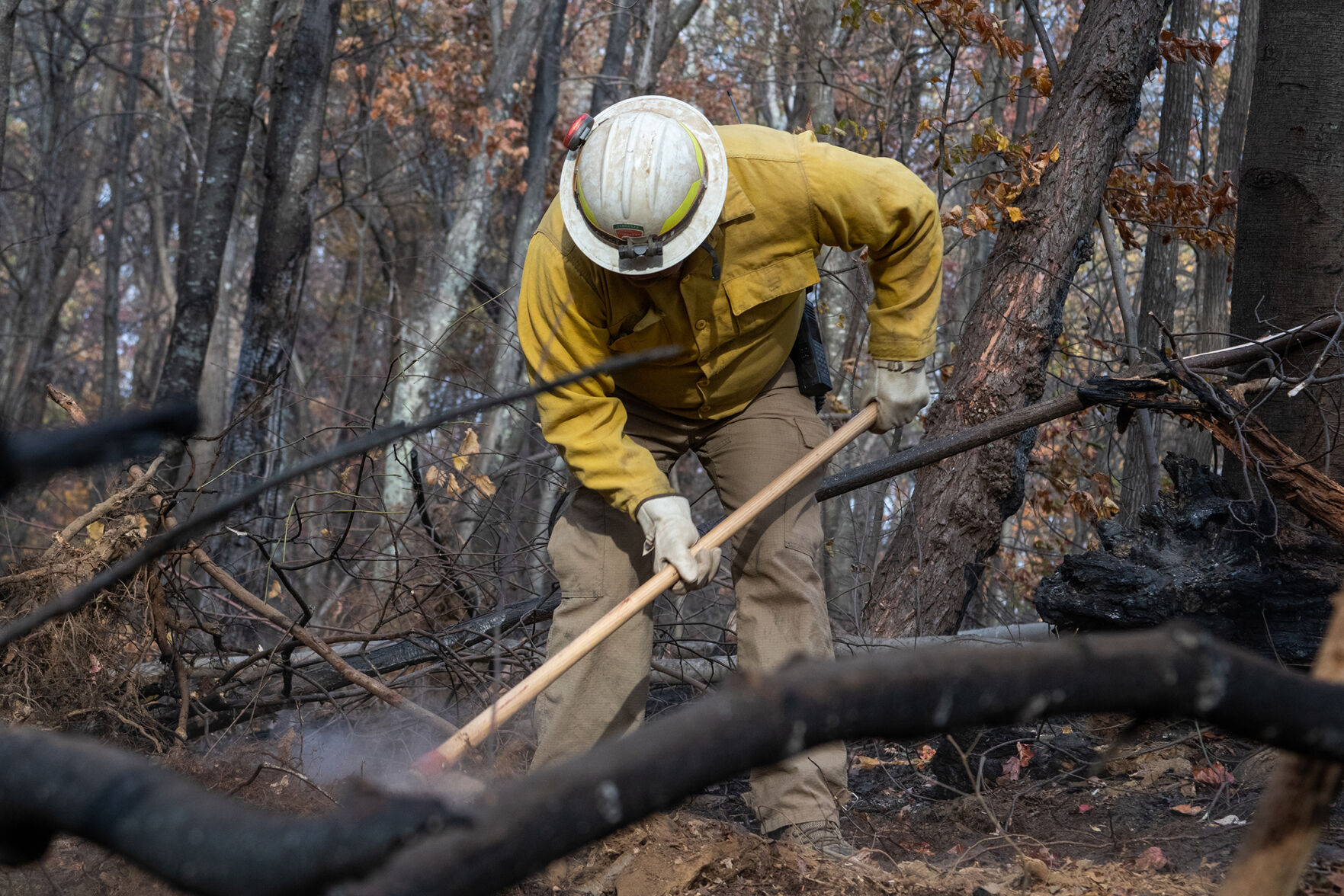 Foothills Forum reporter Ireland Hayes was on the scene last week with Virginia Department of Forestry firefighters as they fought the Quaker Run blaze in Madison County. Here's a retrospective of her photos.