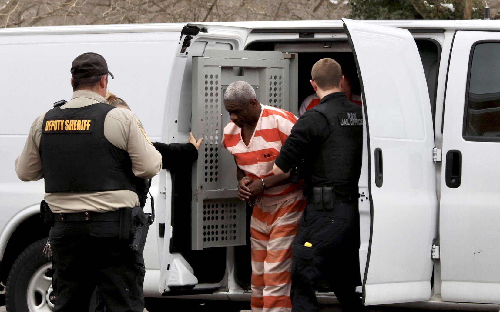 Chester Brown arriving at Rappahannock County Circuit Court on Thursday.