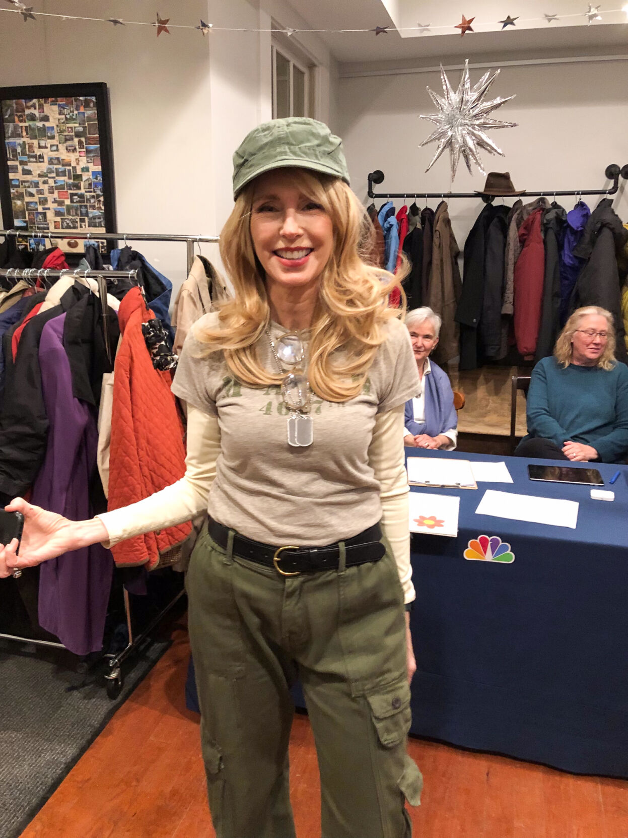 Businesses of Rappahannock President Theresa Wood showing off her costume.