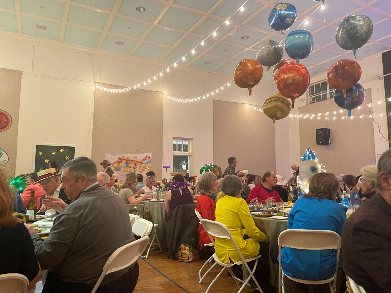 The Benevolent Fund hosted their annual fundraising dinner in the Little Washington Schoolhouse Saturday. This year's theme was iconic TV shows from the 1950-80s, and each table dressed and decorated according to their theme.
