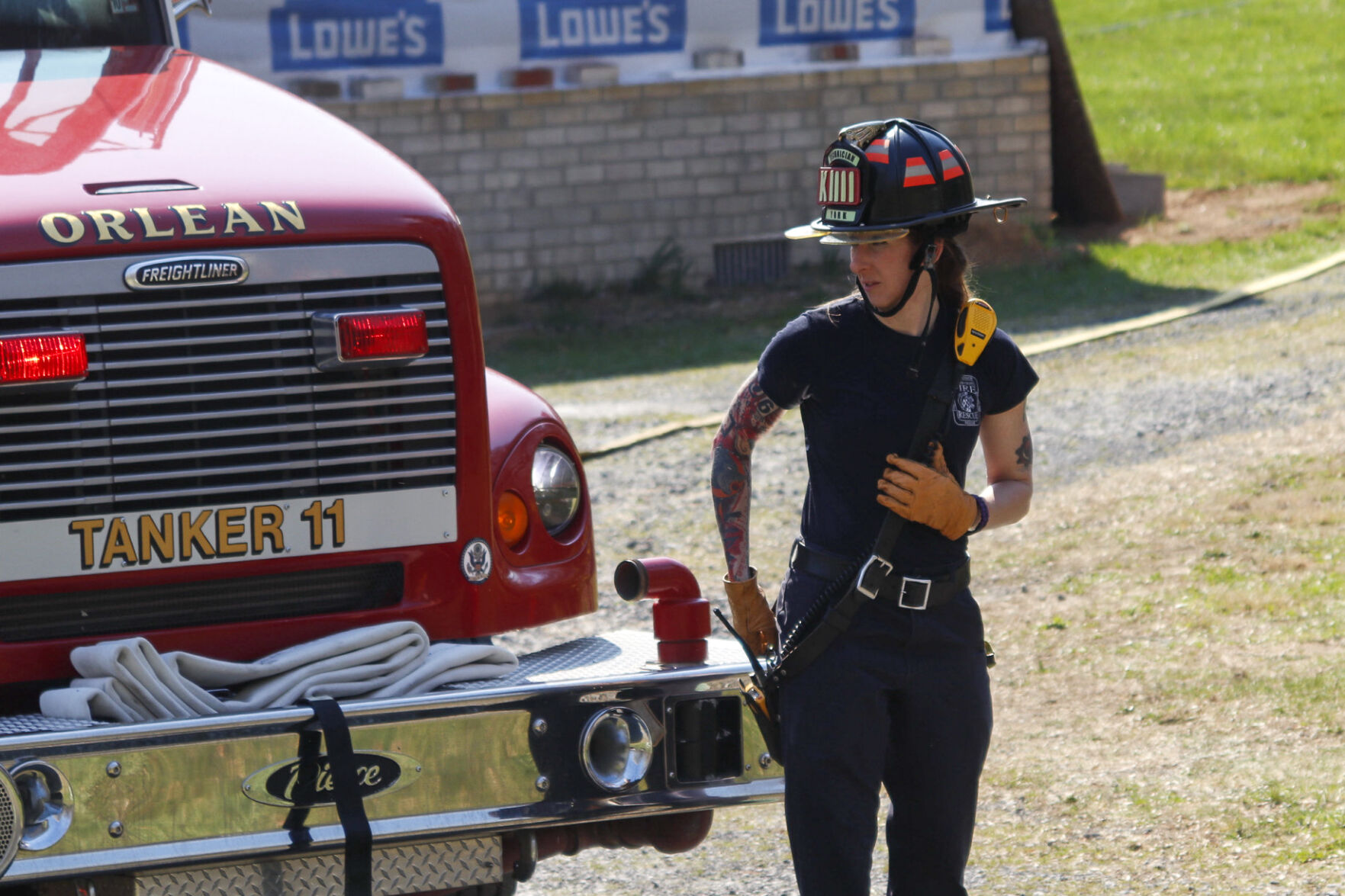 Firefighters fought a blaze off Shootz Hollow Road in Huntly.
