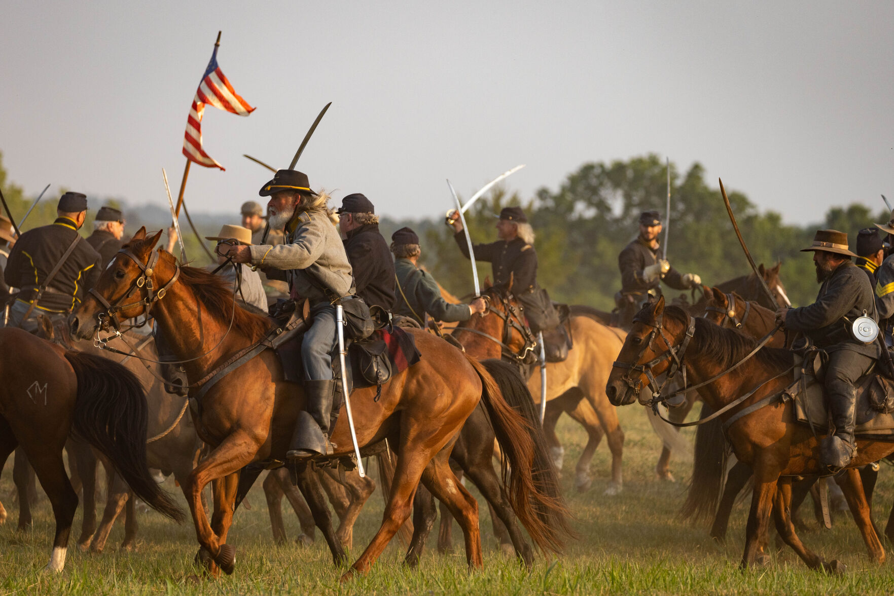 Luke Christopher's photo of last year's Battle of Brandy Station reenactment received a first place Virginia Press Association award. "This photo is art," a contest judge wrote. "I would hang this on my wall. The layers, the light all combine perfectly."