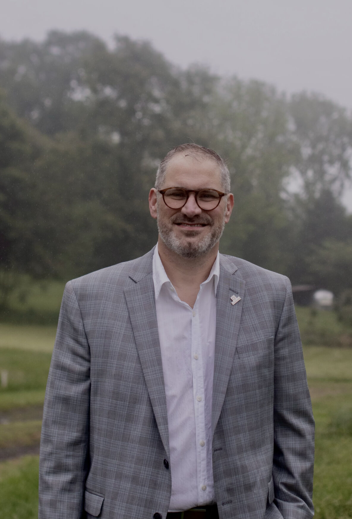 Bryan Phipps, president of People Inc., at the future site of the nonprofit's Lightfoot Apartments in Culpeper. Ground breaking is planned this summer.