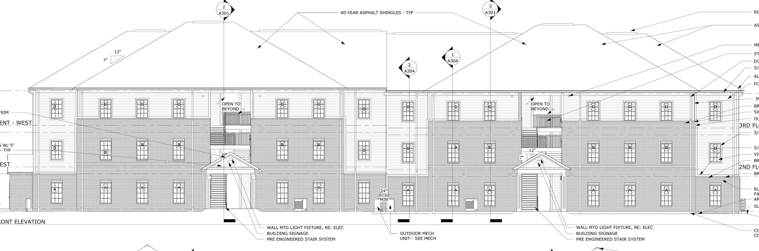Detail from a rendering of People Inc.'s future Lightfoot Apartments in Culpeper.