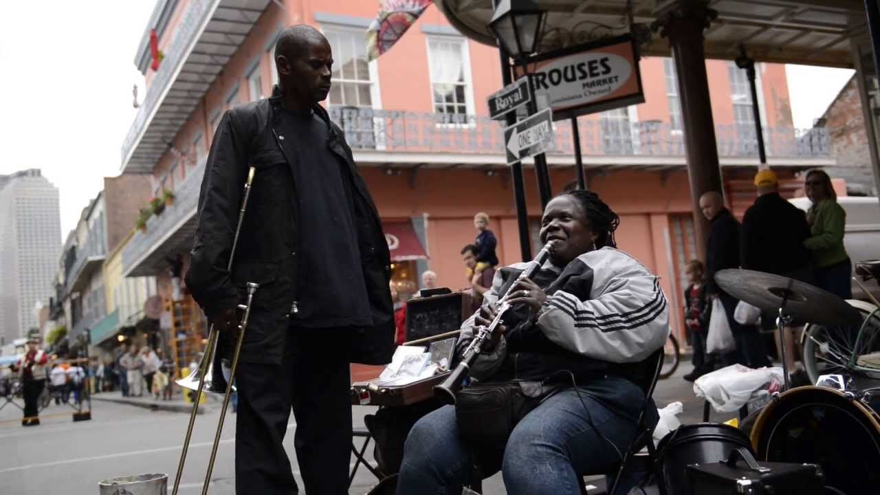 Doreen Ketchens playing When the Saints Go Marching In on Royal Street in New Orleans. Recorded live on April 5, 2012 with a Nikon D800 DSLR using a Rode Videomic and a Nikkor 24-70mm 2.4G lens.