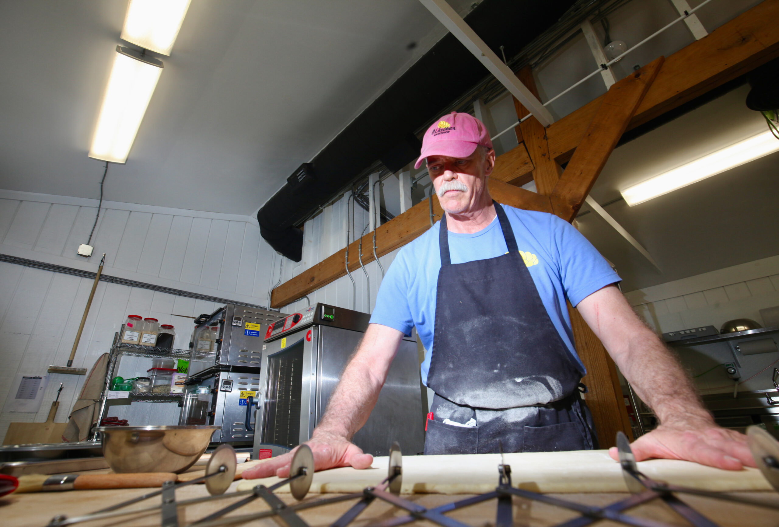 Doug Walker of Walker Bakeshop prepares pastries in his kitchen at The Marketplace Sperryville.