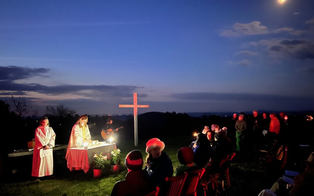 Easter sunrise on Red Oak Mountain: ‘a magical moment’