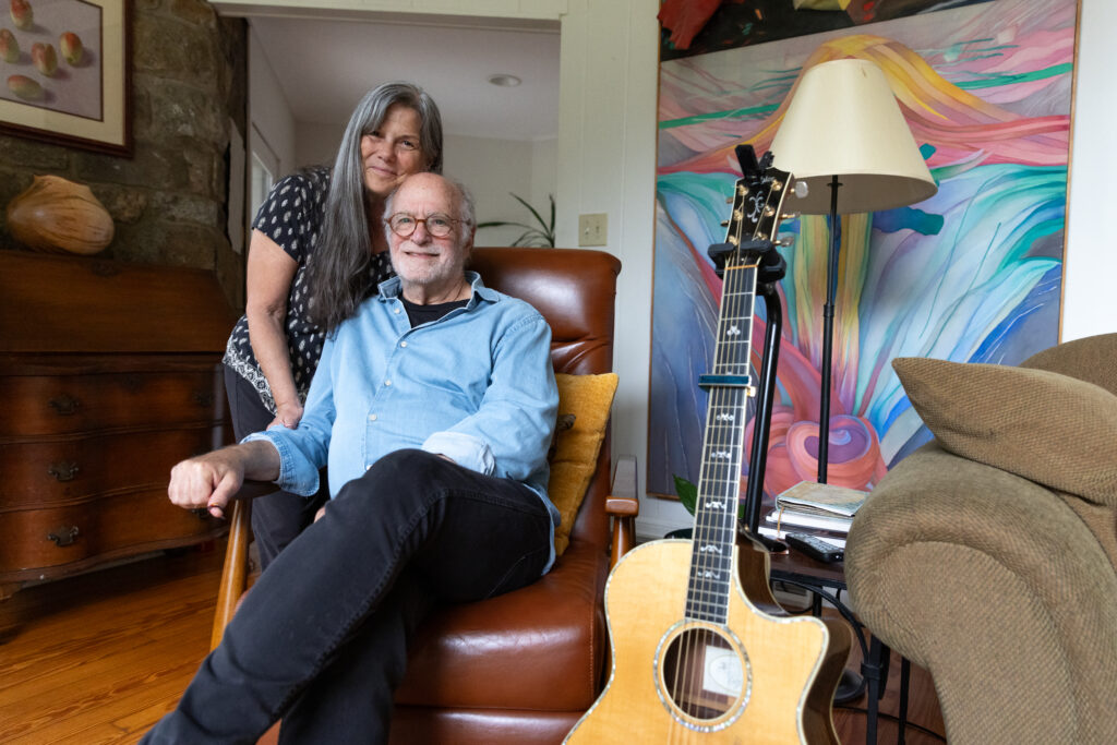 Paul and Cheryl Reisler at their home in Washington, Va.
