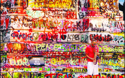 Familiar faces, fresh perspectives: Protest images, painted skies open popular Middle Street Gallery exhibit