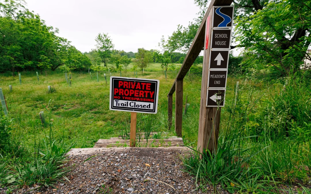 Most of Sperryville River Trail closed