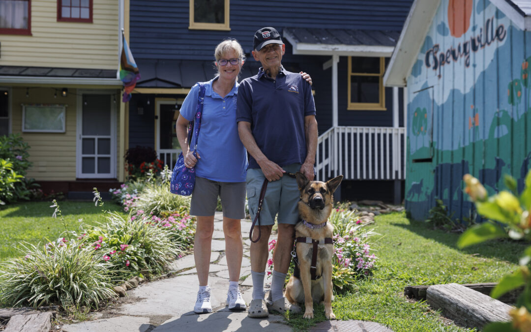 The next step: David Tatel and his new guide dog are taking it together